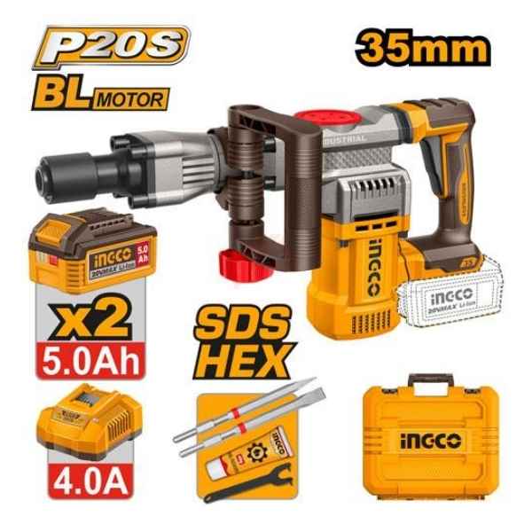 INGCO 35mm Cordless demolition breaker - CDBLI203582