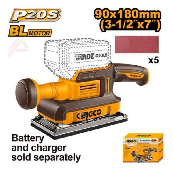 INGCO Cordless Finishing Sander - CFSLI2031
