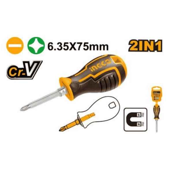 INGCO 3" 2 In 1 screwdriver - AKISD0202