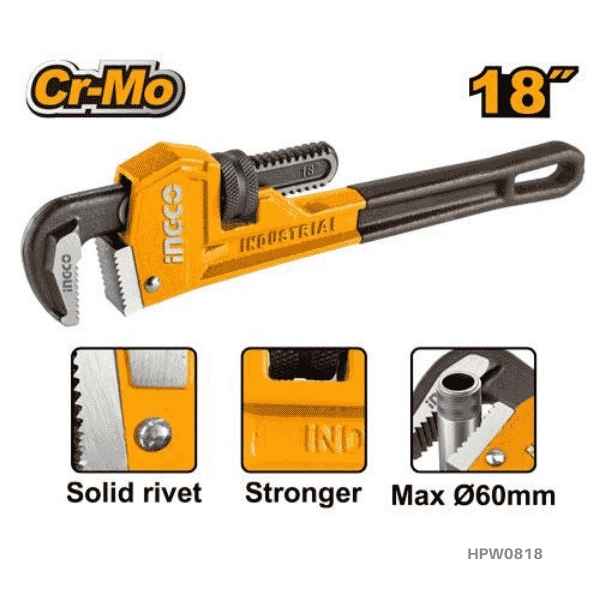INGCO 18" Pipe Wrench - HPW0818