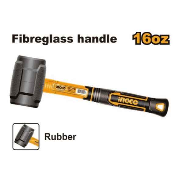 INGCO 16oz Rubber hammer - HRUH8816