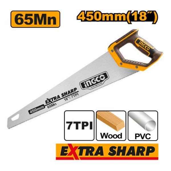 INGCO 18" Hand saw - HHAS15450