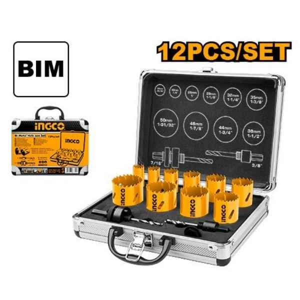 INGCO 12pcs Bi-metal hole saw set - AKH0121