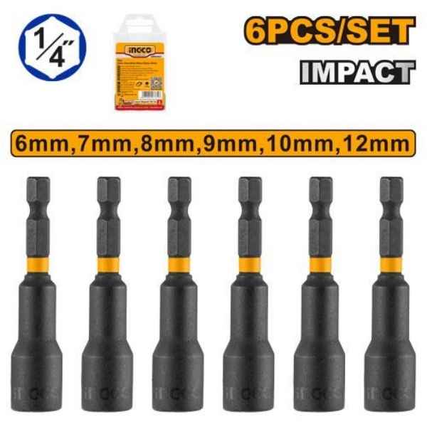 INGCO 6 Pcs impact magnetic nut set - AMN65061