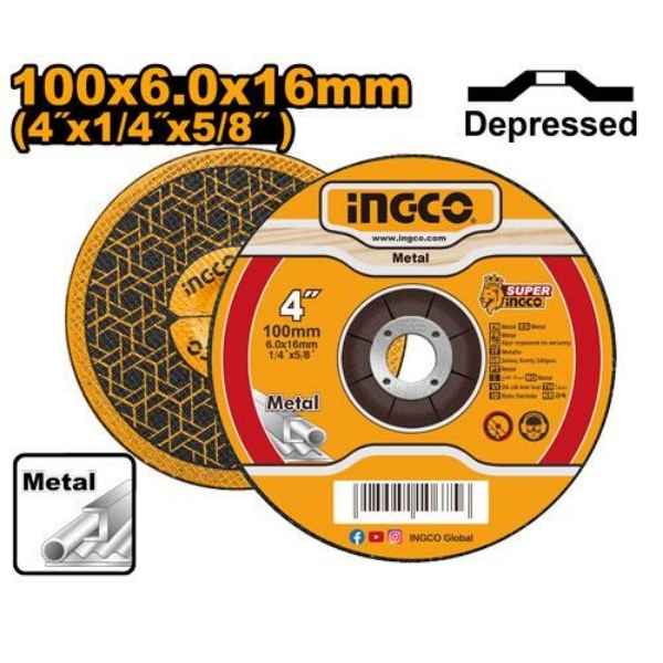 INGCO 4" Abrasive metal grinding disc - MGD601001