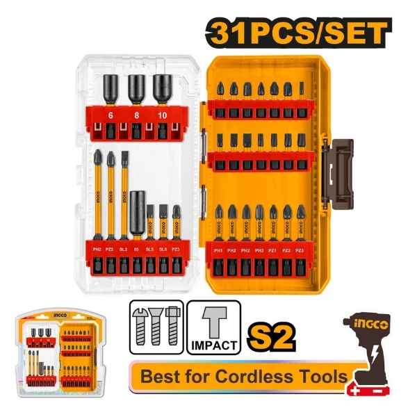 INGCO 31 Pcs impact screwdriver bits set - AKDL11306