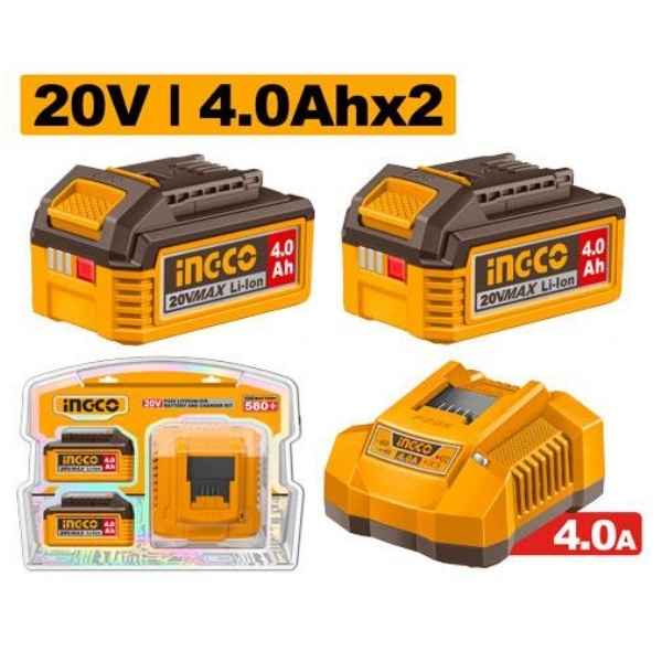INGCO Lithium-Ion battery and charger kit - FBCPK2013