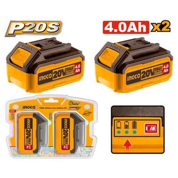INGCO P20S Lithium-Ion battery kit - COSLI240312
