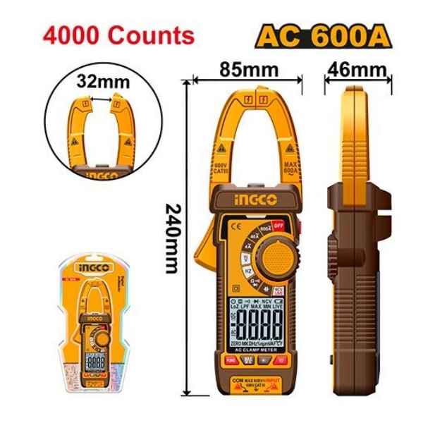 600A Digital AC clamp meter - DCM66001