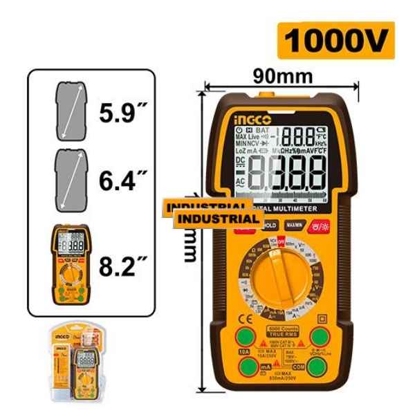 INGCO 1000V Digital multimeter - DM310002