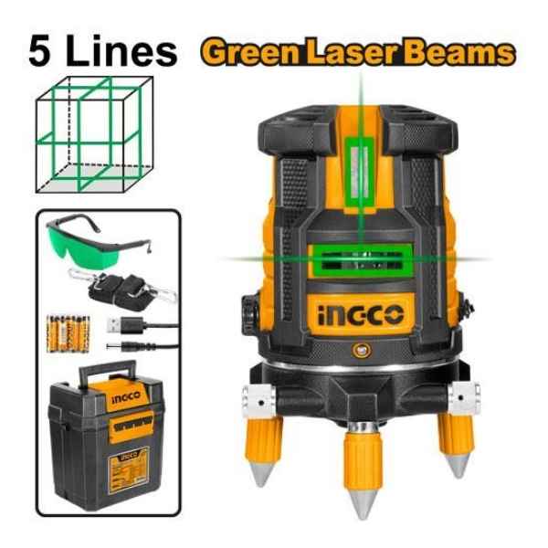 INGCO Self-leveling line laser(Green laser beams) - HLL305205