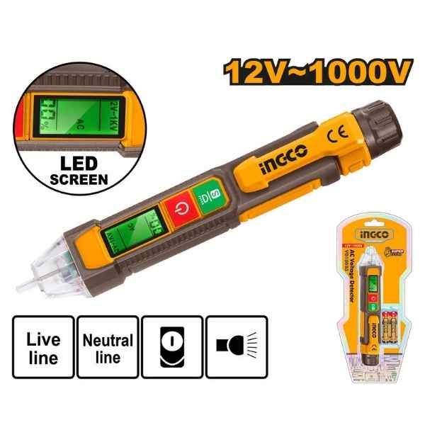 INGCO 1000V AC voltage detector - VD210003