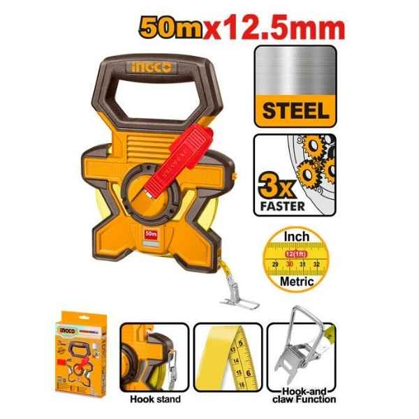 INGCO 50m Steel measuring tape - HSMT0850