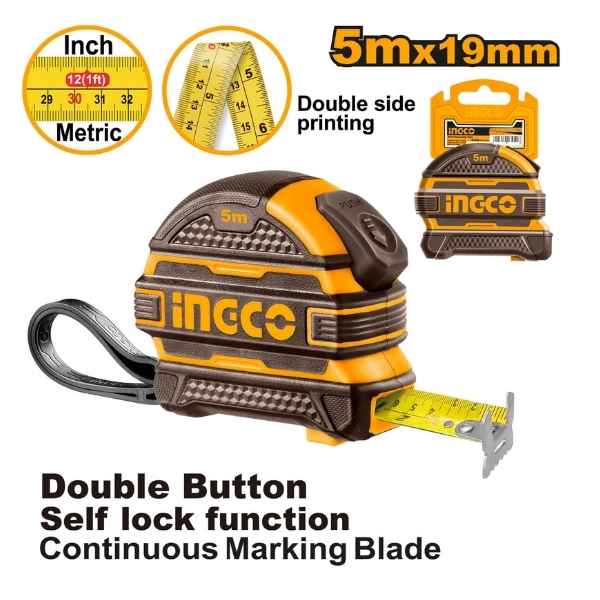 INGCO 5m Steel measuring tape - HSMT08519