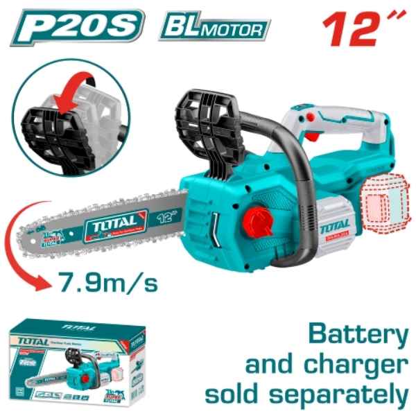 TOTAL 12" Lithium-Ion Chain Saw - TGSLI20128