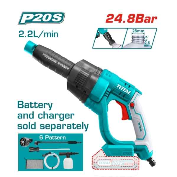 TOTAL Lithium-ion Pressure Washer - TPWLI2008