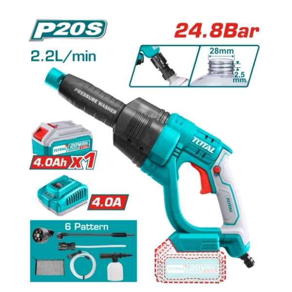 TOTAL Lithium-ion Pressure Washer - TPWLI20084