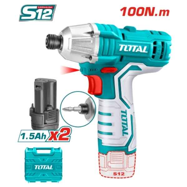 TOTAL 12V Lithium-Ion impact driver - TIRLI1201