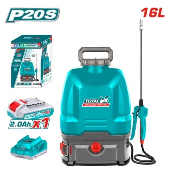 TOTAL 16L Cordless Backpack Sprayer - TSPLI20162
