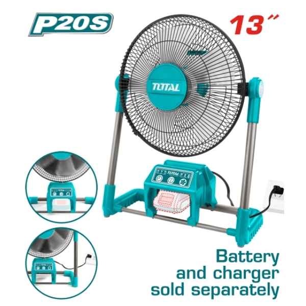 TOTAL 20v Cordless Fan - TFALI2001