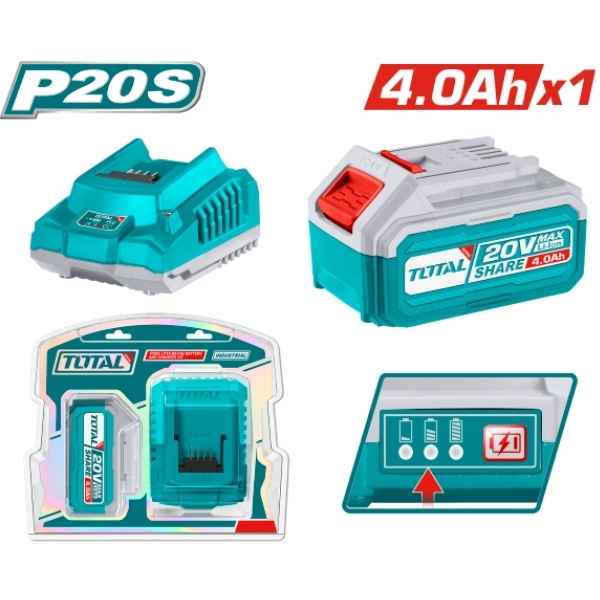 P20S Lithium-Ion battery and charger kit - TFBCPK1214