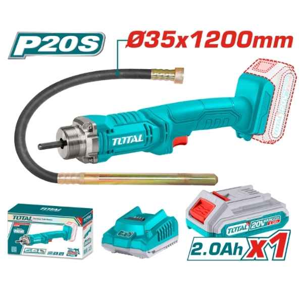 TOTAL Cordless Concrete Vibrator - TCVLI2023011