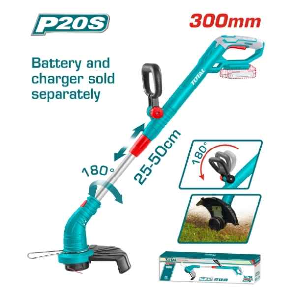 TOTAL Lithium-Ion Grass Trimmer - TGTLI20018