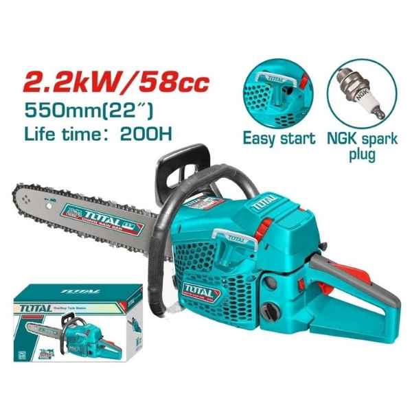 TOTAL 22″ Gasoline Chain Saw - TG5582211