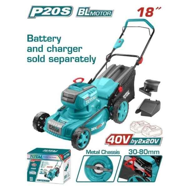 TOTAL 18" Cordless Lawn Mower (No B&C)  - TLMLI20185