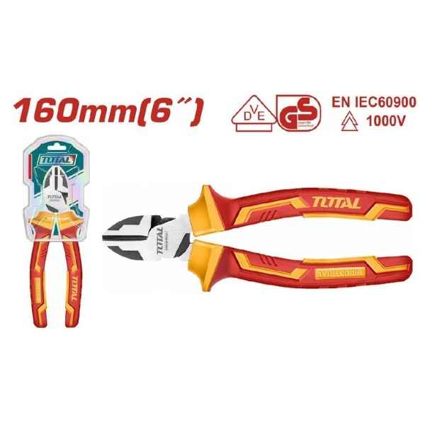 TOTAL 6″ Insulated Cutting Pliers - THTIP2261