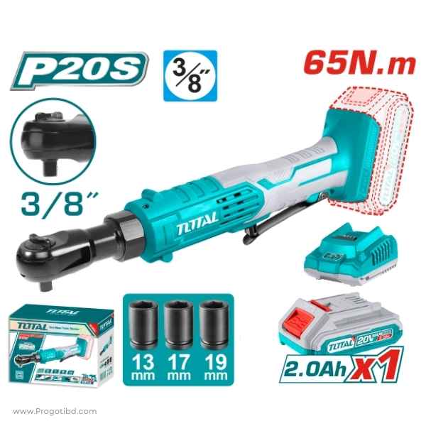 TOTAL 65Nm Lithium-Ion Drive Ratchet(With B&C) - TDRLI2060151/1