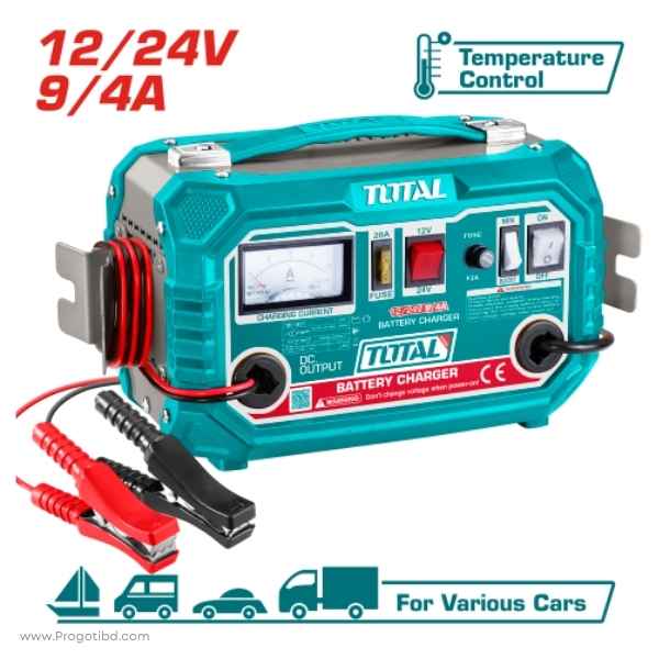 TOTAL 12/24V Battery Charger - TBC1601