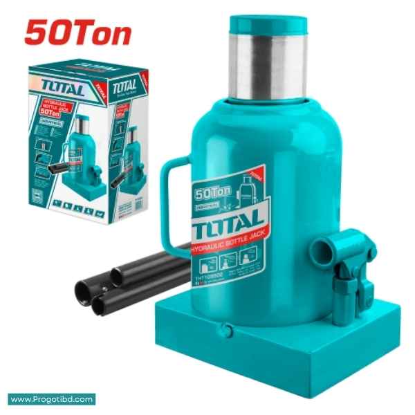 TOTAL 50Ton Hydraulic Bottle Jack - Tht109502