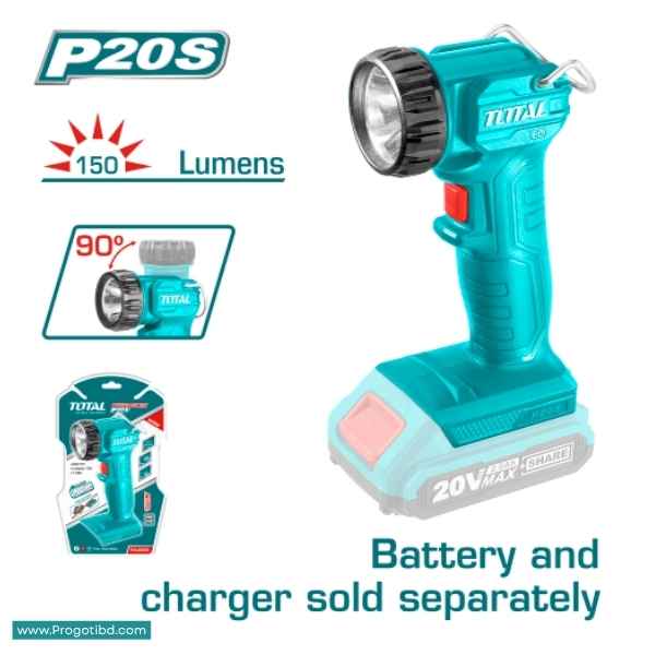 TOTAL Lithium-Ion Work Lamp(NO B&C) - TWLI2023