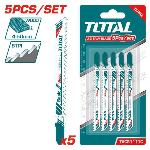 TOTAL Jig Saw Blade for Wood - TAC51111C